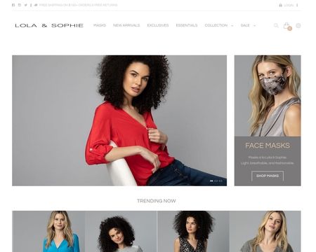 website thubmnail of Lola & Sophie Online Store
