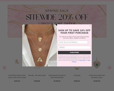 website thubmnail of Lola James Jewelry