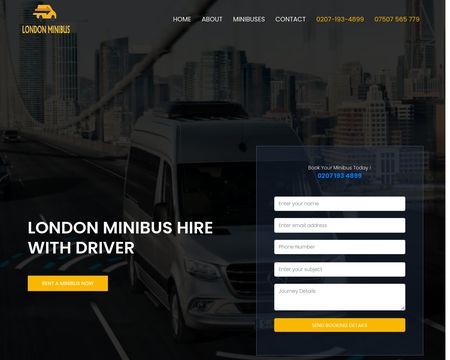 website thubmnail of London Minibus