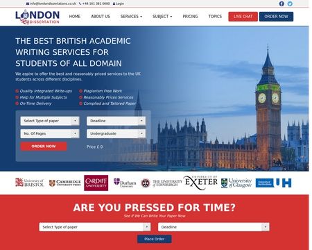 website thubmnail of London Dissertations