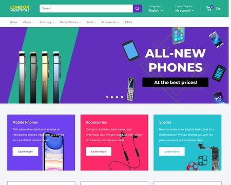 website thubmnail of Londonmagicstore.co.uk