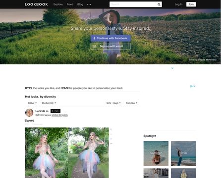 website thubmnail of lookbook