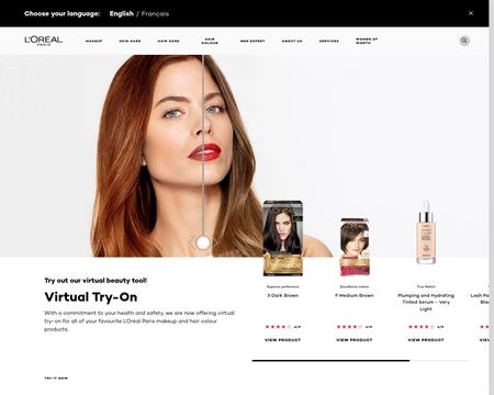 website thubmnail of L'Oreal Canada