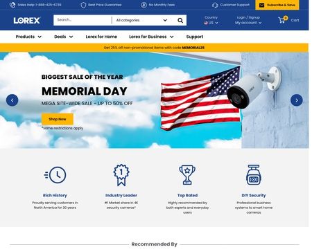 website thubmnail of Lorex Technology