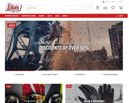 website thubmnail of Detlev Louis Motorradvertriebs
