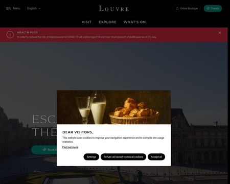 website thubmnail of Louvre