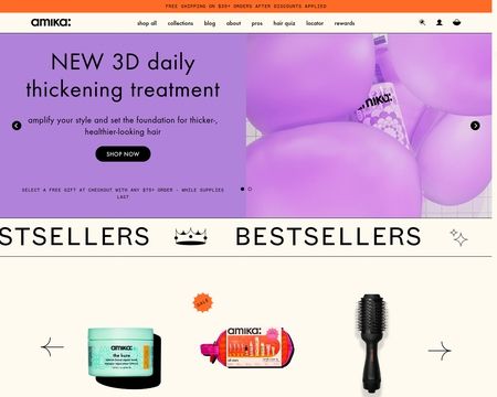 website thubmnail of amika