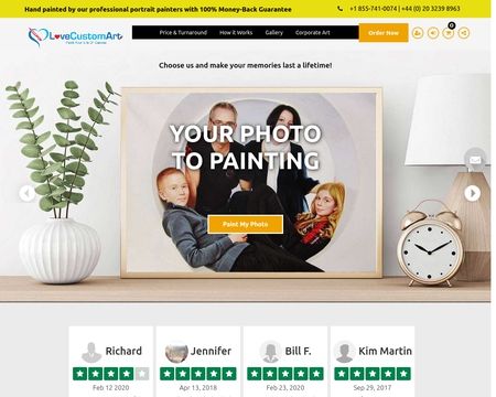 website thubmnail of LoveCustomArt