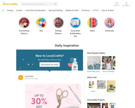 website thubmnail of LoveKnitting