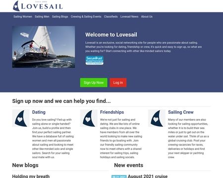 website thubmnail of LoveSail