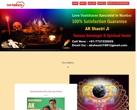 website thubmnail of Lovevashikaranspecialistinmumbai.in