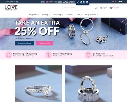 website thubmnail of LoveWeddingBands