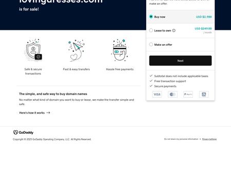 website thubmnail of LovingDresses