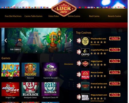 website thubmnail of Luck.info