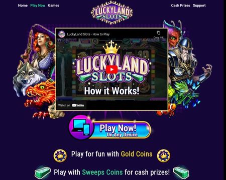 website thubmnail of LuckyLand Slots