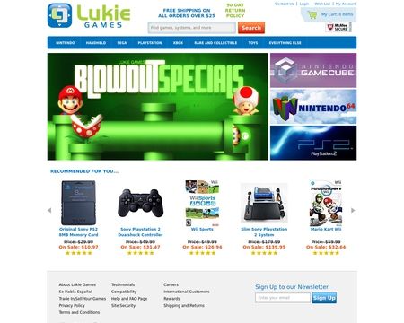 website thubmnail of Lukie Games