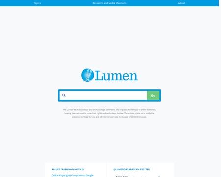 website thubmnail of LumenDatabase.org