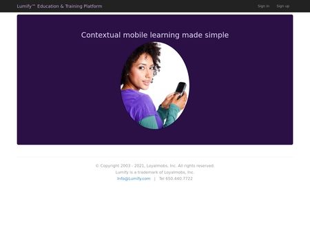 website thubmnail of Lumify