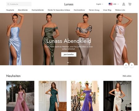 website thubmnail of Lunass.de