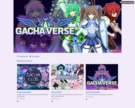 website thubmnail of GachaVerse