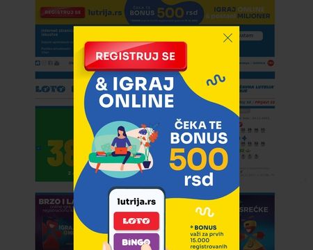 website thubmnail of Lutrija.rs