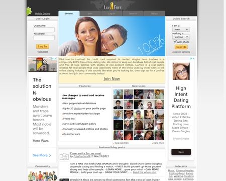 website thubmnail of Luvfree