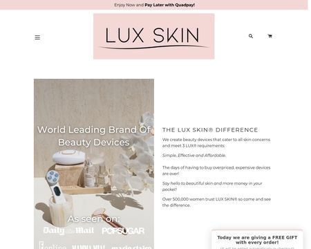 website thubmnail of Luxskin.co