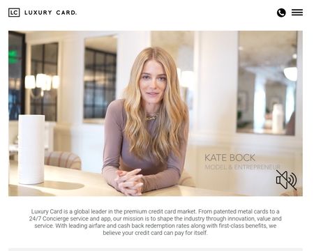 website thubmnail of Luxurycard