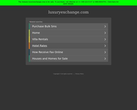 website thubmnail of Luxury Exchange