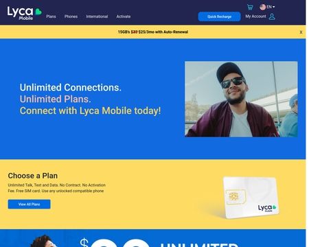 website thubmnail of LycaMobile