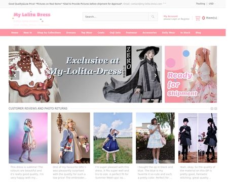 website thubmnail of My Lolita Dress