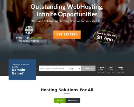 website thubmnail of M2host