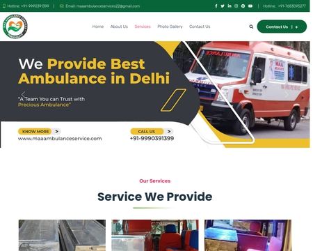 website thubmnail of Maaambulanceservice