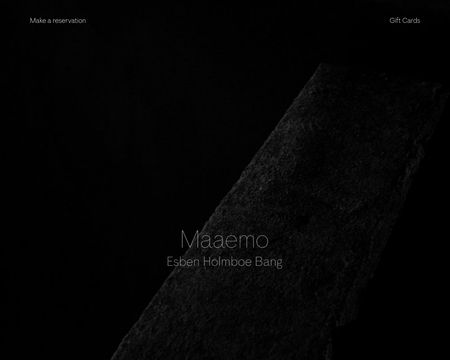 website thubmnail of Maaemo.no