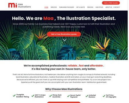website thubmnail of Maa Illustrations