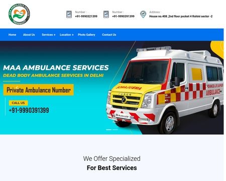 website thubmnail of Maambulanceservice