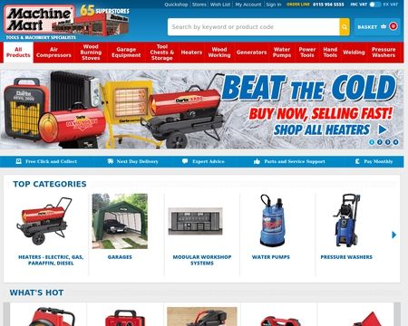 website thubmnail of Machine Mart