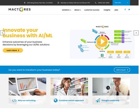 website thubmnail of Mactores