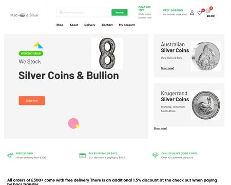 website thubmnail of Mad-4silver.co.uk