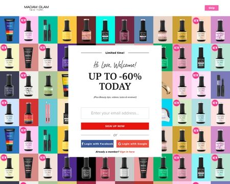 website thubmnail of Madam Glam