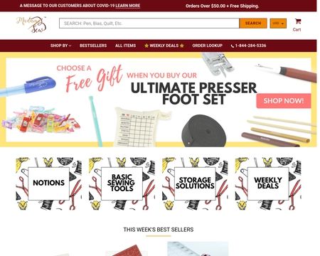 website thubmnail of MadamSew