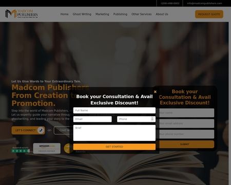 website thubmnail of Madcom Publishers