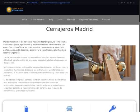 website thubmnail of Madrid-cerrajeros.org