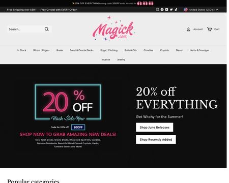 website thubmnail of Magick Planet