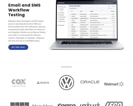 website thubmnail of Mailinator