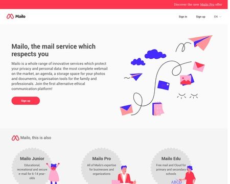 website thubmnail of Mailo