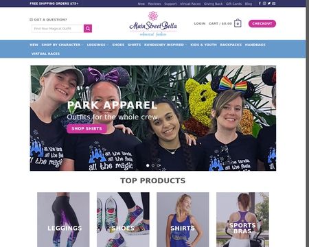 website thubmnail of Main Street Bella
