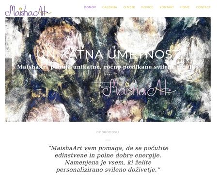 website thubmnail of Maishaart.si