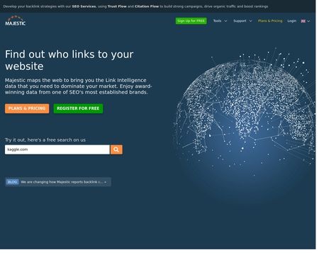 website thubmnail of Majestic SEO