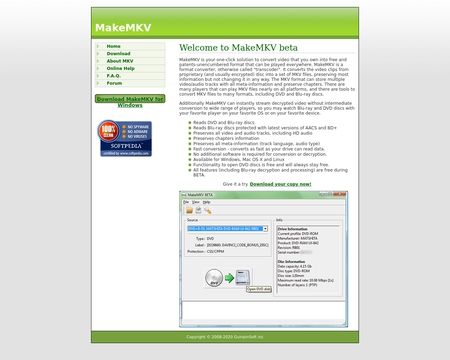 website thubmnail of MakeMKV